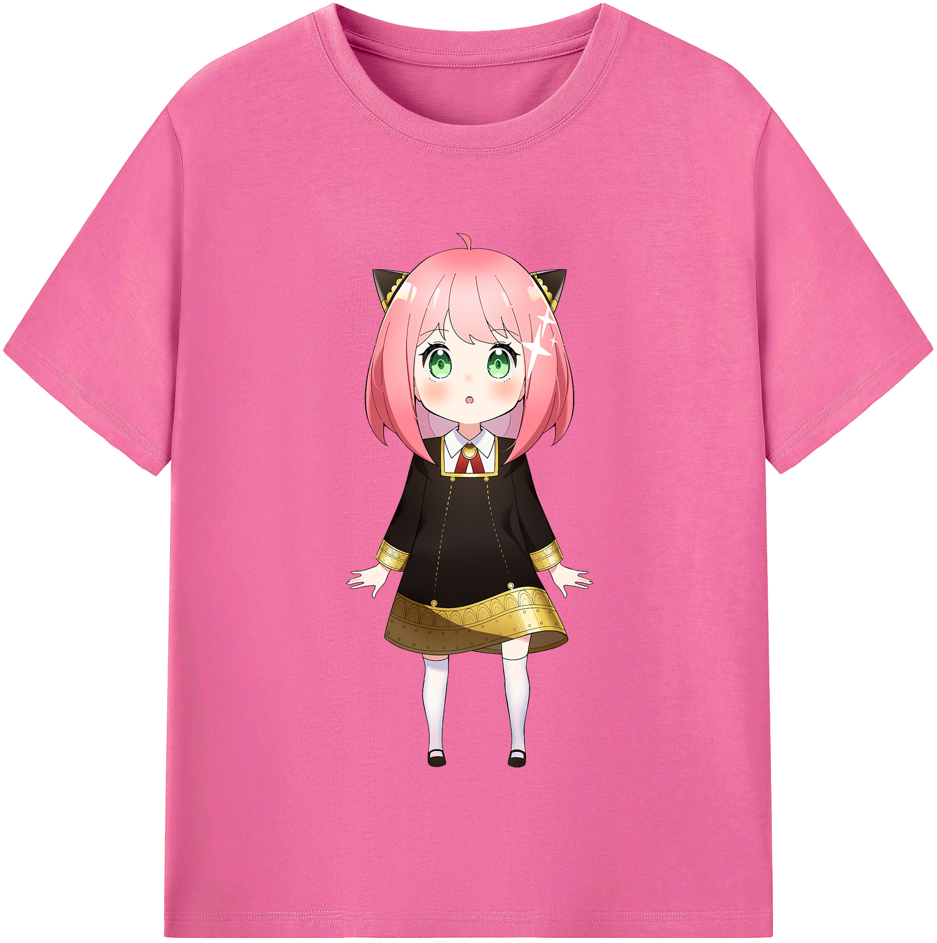（画像用） SPY×FAMILY间谍家家酒 レディースカジュアルプリントTシャツ（綿100％）